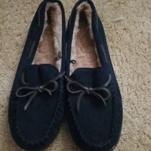 Blue moccasins